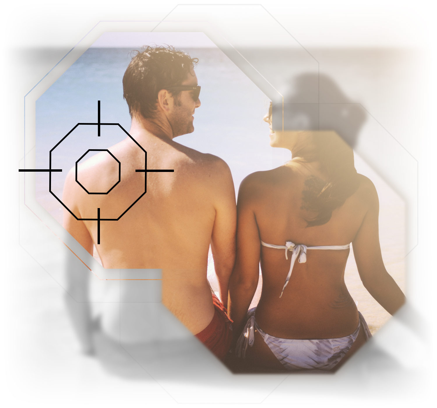 Mann freiheit am Strand da keine Haare am Rücken